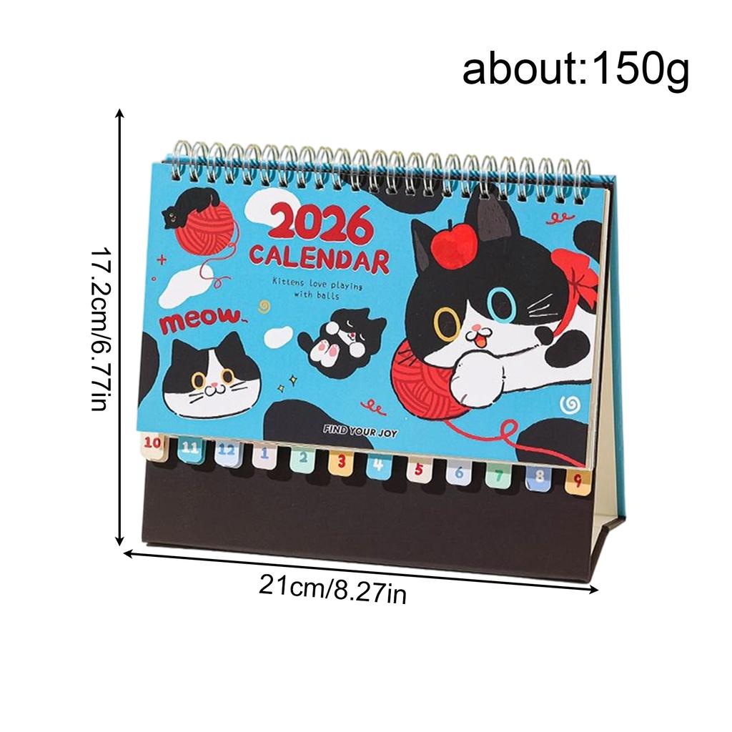 Desktop Calendars 2026 Planner Schedule Calendar Table Daily Notepad Pocket Planner Decorative Month Work Calendar Planner