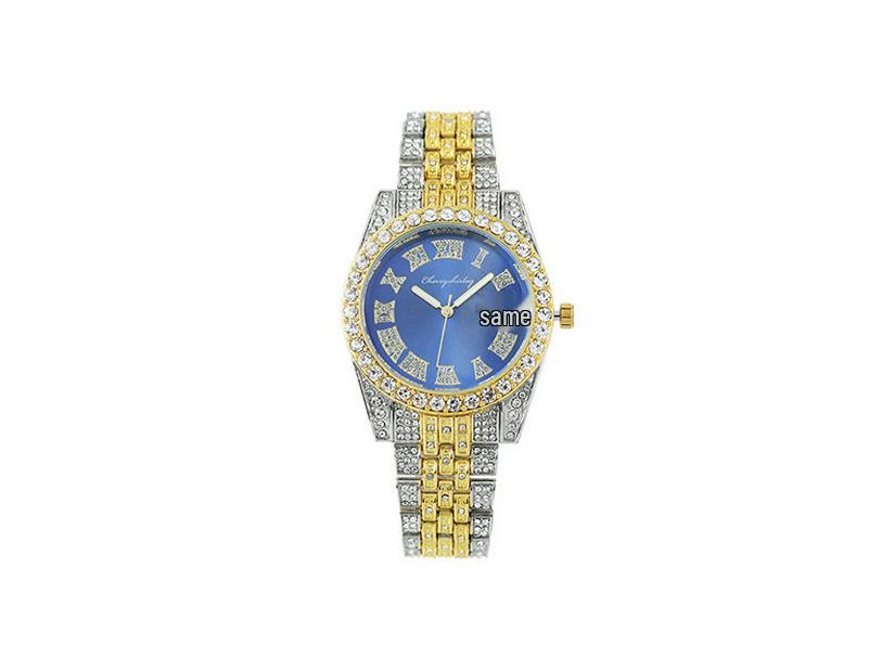 Roman Numeral Diamond Women's Quartz Watch - Fashionable New Design