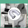 Kitchen Exhaust Duct Hose Aluminum Foil With Strong Pressure Resistance For Home Cooking Appliances
