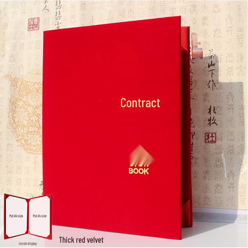 

Красный кожаный держатель для документов формата А4 для деловых контрактов и речей