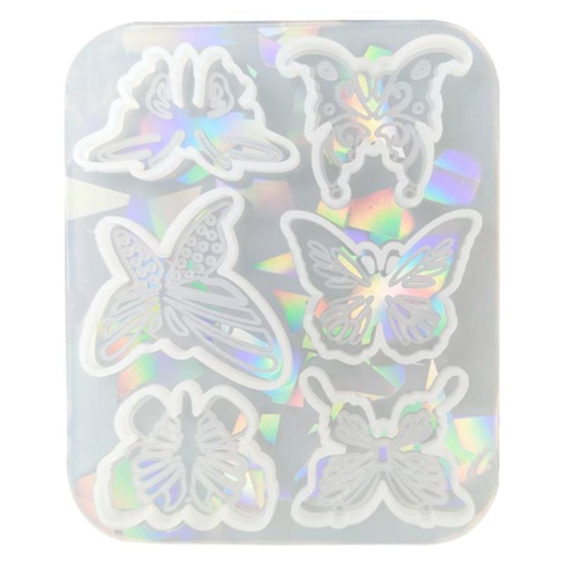 Butterfly Silicone Light Shadow Hair Clips Barrette Mold for Valentines Gift