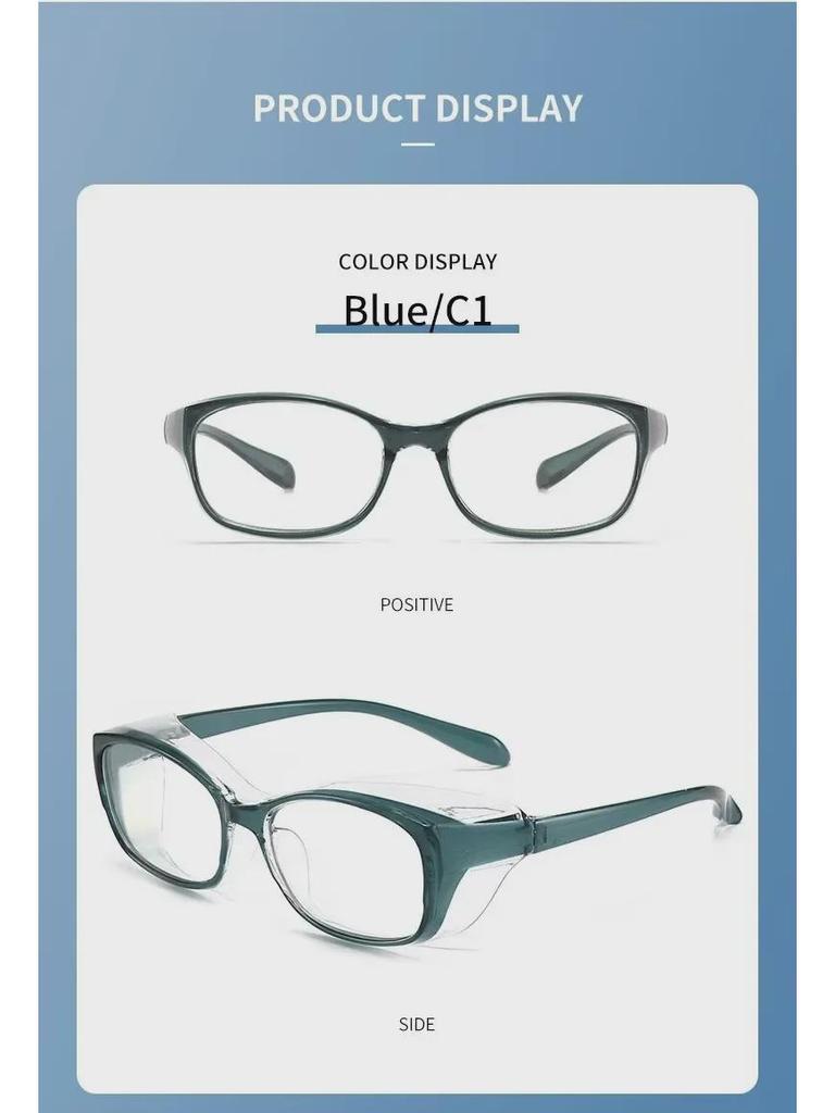 Anti-Blue Light & Anti-Radiation Surgery Glasses for Dry Eye & Myopia with Double Eyelid Support