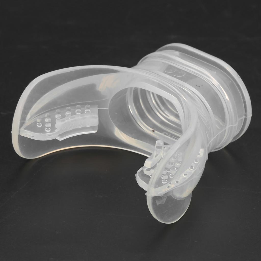 4pcs Transparent Silicone Bite Mouthpiece NonToxic Odourless for Professional Diving