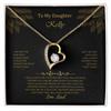 To My Daughter Necklace Gift From Dad Daughter Gift Father Daughter Necklace