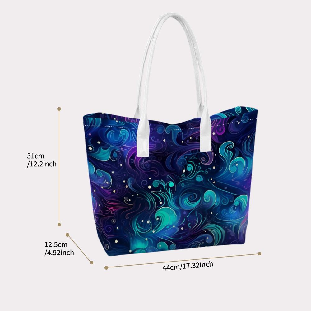 Magic Swirl Pattern Tote Bag Fashion Casual Lightweight Women Daily Shopping Shoulder Bag