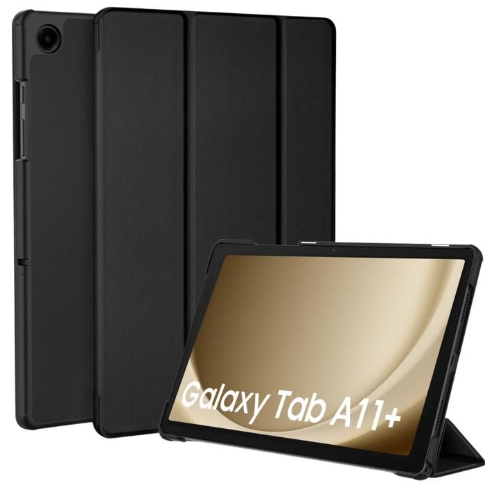 Skal för Samsung Galaxy Tab A11 PLUS - Svart fodral fullständigt skydd flera positioner Phonillico®