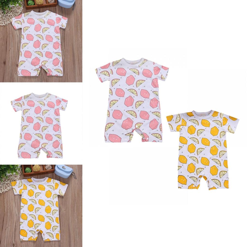 Adorable Newborn Baby Boy Girls Floral Romper Cotton Clothes Summer Outfits