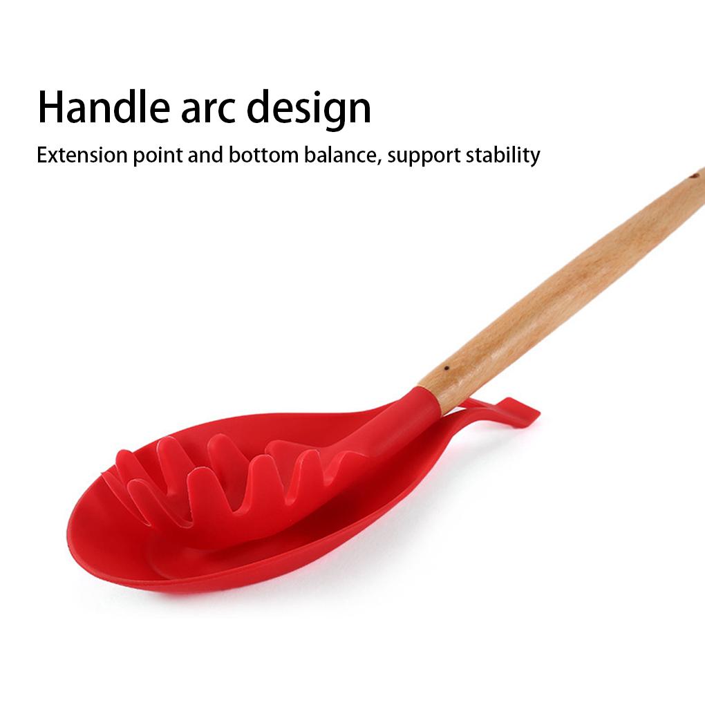 Scoop Holder Spoon Tray Tableware Plate Spoons Shelf Multicolored Softness Washable Restaurant No Smell Heating-resistance