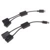 Micro Usb / Type C To 2 Otg Dual Female Usb Port Hub Cable Y Splitter Adapter