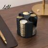 Compacte Wisselgeld Organizer 3D Geprint Universele Munt Houder Grote Capaciteit Houder voor Auto Draagbare Auto Individuele Sleuf Houder Roterende Organizer,