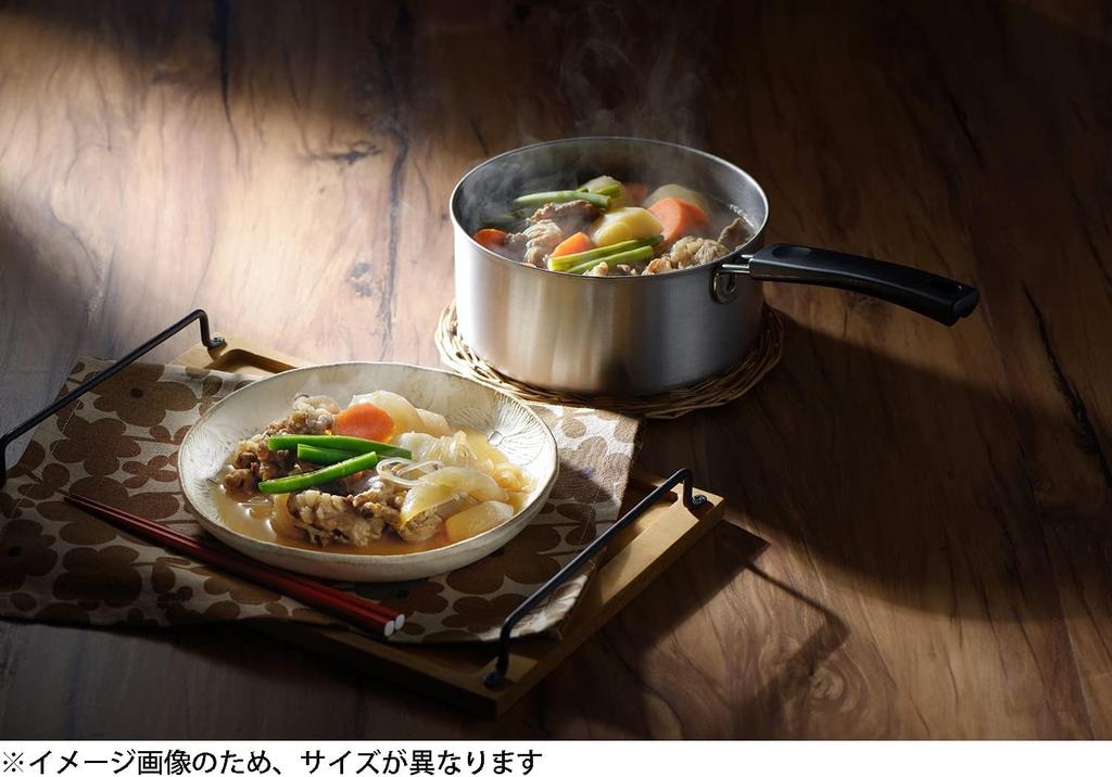 Yoshikawa Stainless Steel Saucepan, 16cm, 1.6L Capacity, CookEasy, Made In Japan, Gift Wrapping Available, SJ3319