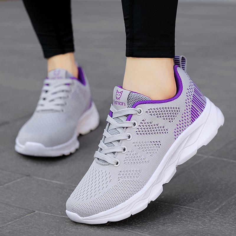 Medium-aged Soft-soled Shoes, Spring Women's Mesh Breathable Sneakers
