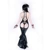 Cosplay Sexy Chinese Cheongsam Dress Chinese Clothes Gothic Lolita One Piece Gothic Punk Lolita Gothic Style Dark Bondage Bodycon Enamel PVC Queen