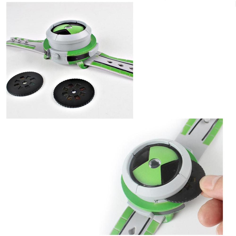 1 Stück Ben 10 Uhren Omnitrix projiziert Vierarme Hitzeblast Actionfiguren Alien Held Kinder Geschenk Spielzeug