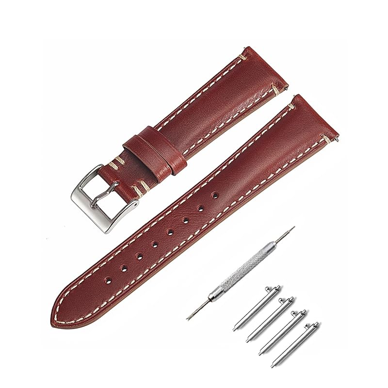 

[TICFROG] 20mm watch band belt leather smart watch band belt 20mm watch band Replacement belt 20mm genuine leather leather Comes with adjustment tool