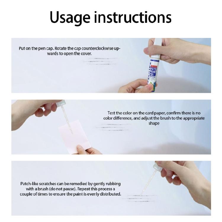 Car Surfaces Paint Maintenance Paint Pen Car Scratch Repair Paint Pen Car Scratch Remover Tools Touch Up Pen 12ml/0.4oz