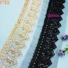 Gold Beaded Lace Ribbon Garment Sewing Accessories Trimmings for Clothing Dress Collar Cuff DIY Crafts Needlework Applique
