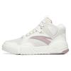 Flame High Top Skateboard Shoes Women's White Purple 122238090R-2