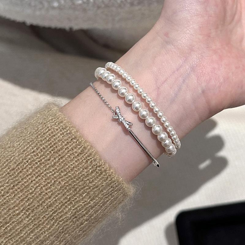 Inspiration Bowknot Half Bracelet for Women Chains New In Fashion Light Luxury Exquisite Silver 925 Bracelets Party Jewelry Gift