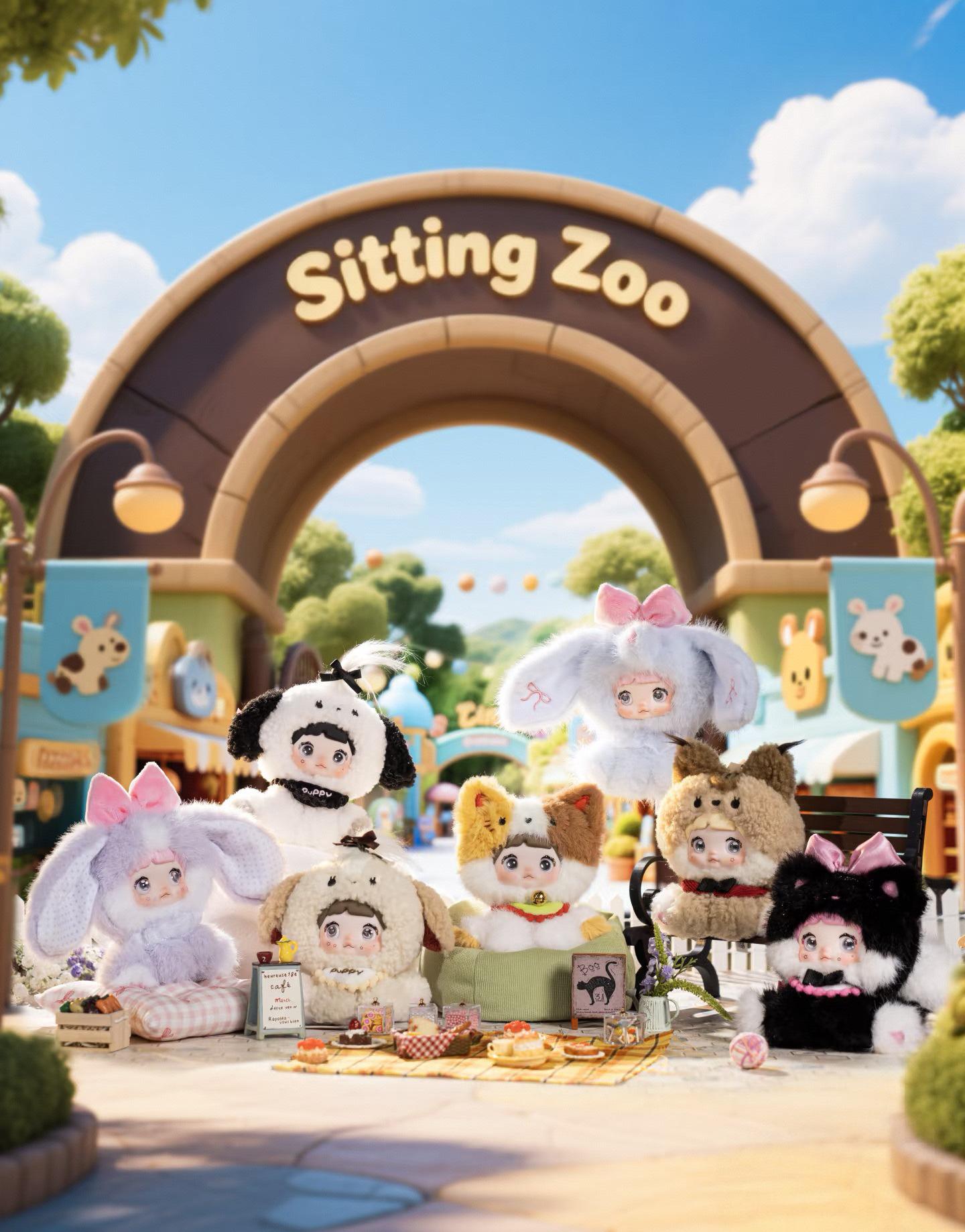 

Nuomi er Nommi Sit Sit Plush Figure: Trendy Collectible Doll Ornament, Perfect for Livestream Rooms & Female Gifts. Random Blind Box (1 piece)