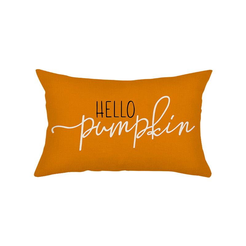 

Наволочка с рисунком тыквы для гостиной, дивана, праздничное украшение, льняная наволочка с принтом, наволочка для подушки 30*50cm JYZ006-3