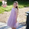 Fulomi Girls' Sweet Halter Neck Mesh Princess Dress
