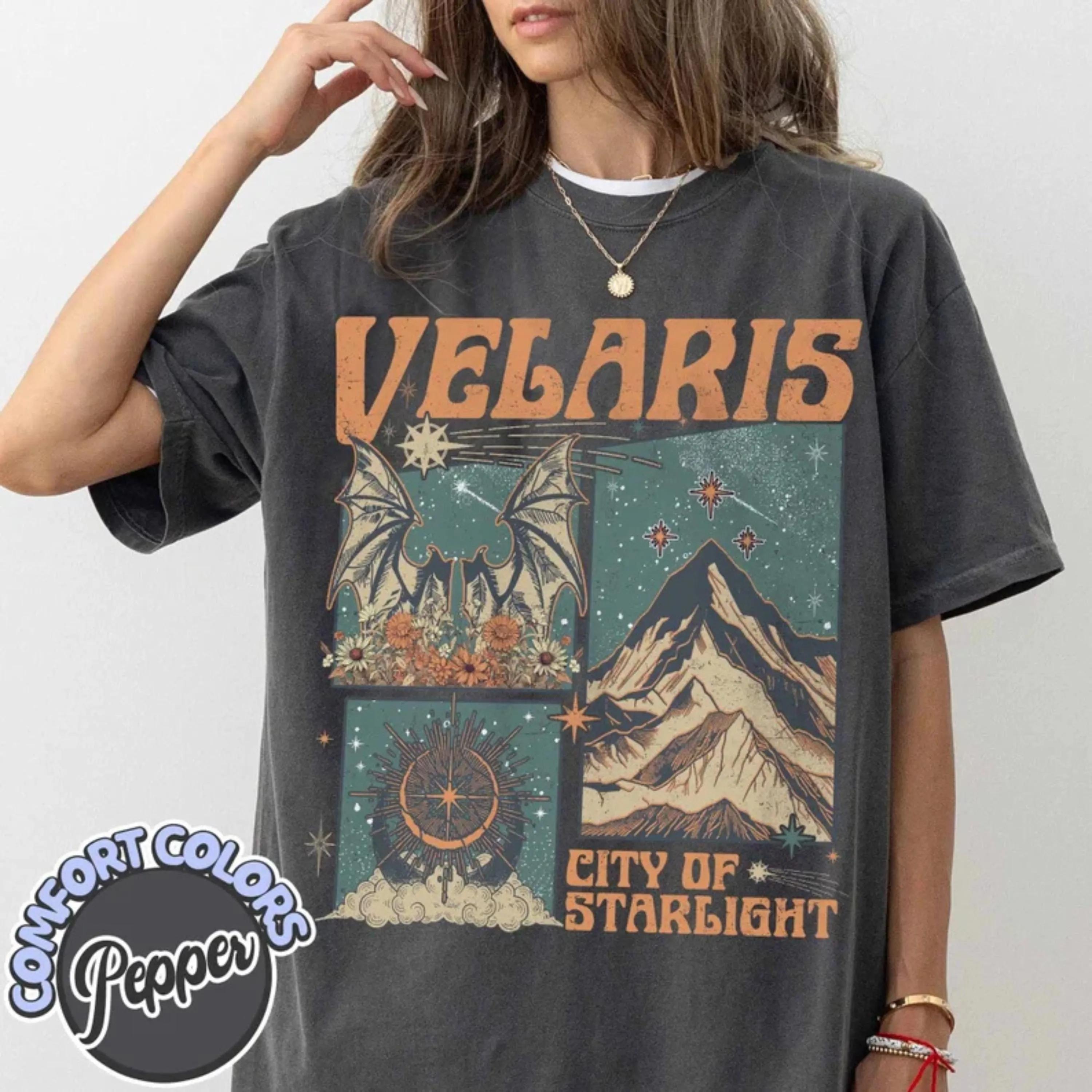 Velaris City of Starlight Acotar Comfort Shirt The Night Court T Shirt Bookworm Shirt Court of Thorns and Roses Acotar TShirt S