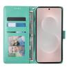 For Samsung Galaxy S25 Edge Wallet Case Butterfly Floral Imprint PU Leather Phone Cover with Wrist Strap