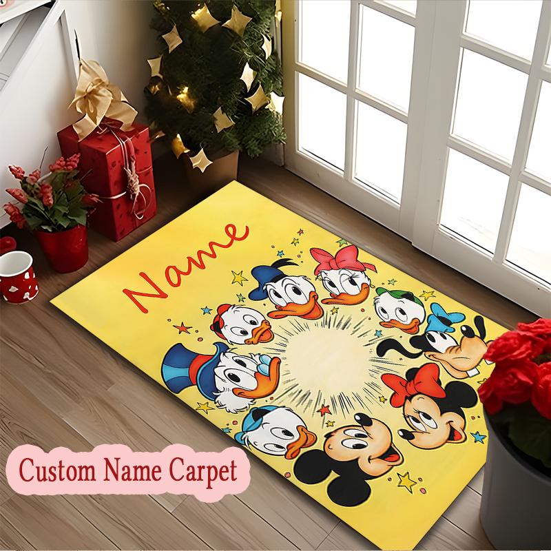 [Darth Vader Stormtroopers Galactic Print Carpet] Custom Name Area Rug, Kitchen Farmhouse Decorative Floor Mat