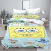 Quilt Cover set Yellow Sponge 100% Polyester Sea Star 3D Children'S Bedding Sets King Size Bedding Comforter