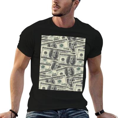 100 Dollar Bills Texture Tshirt Anime T Shirts Oversize T Shirt Unisex Designer T Shirts For Unisex Slim Fit Tshirt