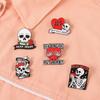 Ghost Gothic Skeletion Clothes Decor Women Scarf Pins Halloween Enamel Pins Korean Style Brooch