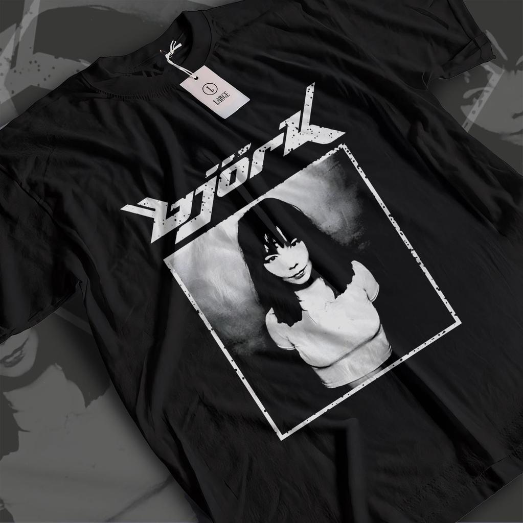 Bjork Shirt, Vintage 90s Alternative Music, Retro Bjork Logo T-Shirt, Edgy Indie Rock Graphic Shirt, Unisex Heavy Cotton Streetwear