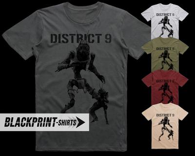 District 9 V8 | Vintage Movie T-Shirt | Classic Cult Film Graphic Tee | Unisex  | Sizes S-5XL