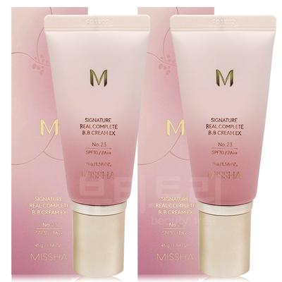 Missha M Signature Real Complete BB Cream Nr.. 23 45g, Nein. 23 Calm Beige, 2 Stk.