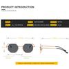 Metal Geometric Women Fashion Glasses For Tropical Beach Vacay Shopping Outdoor Casual Activities Street Snap Accessories