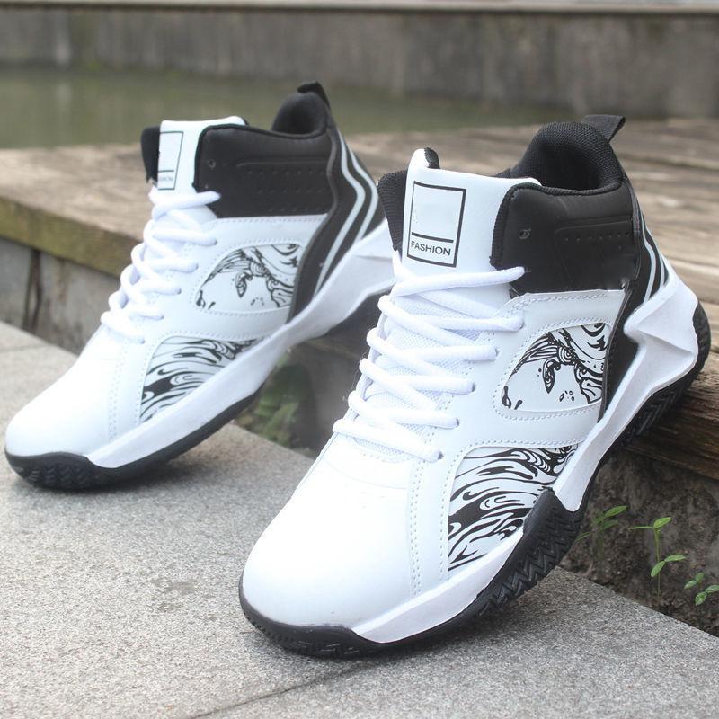 Basketball Shoes for Men High-top Sports Cushioning Hombre Athletic Male Shoes Comfortable Black Sneakers Zapatillas Hot Sales