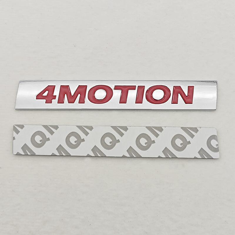 3D Metal Car Styling Logo 4 MOTION Fender Side Badge Rear Trunk Emblem Sticker For VW Tiguan Arteon Golf Polo Jetta Accessories IF2