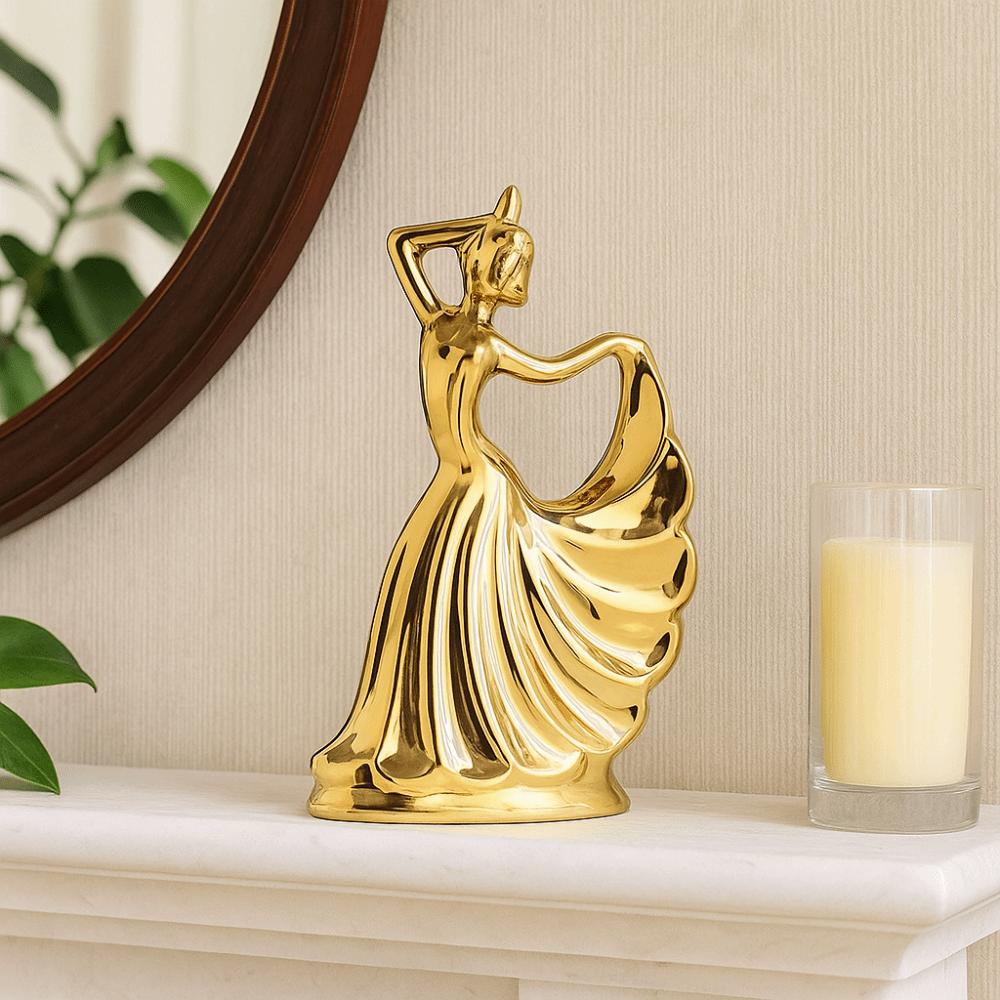 Model Dancing Lady Figurine Simulated Tabletop Art Figure  Festival Decor