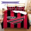 Athletico Paranaense Pattern Bedding Set Quilt Cover Pillowcase Home Decor Gift (1 * duvet cover + 2 * pillowcase, without core)