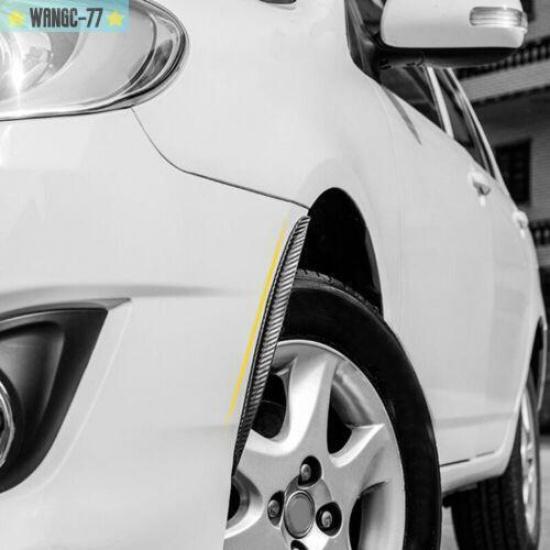 2X 3m Carbon Fiber Style Car Strips Fender Mud Flap Splash Guard Car Accessory