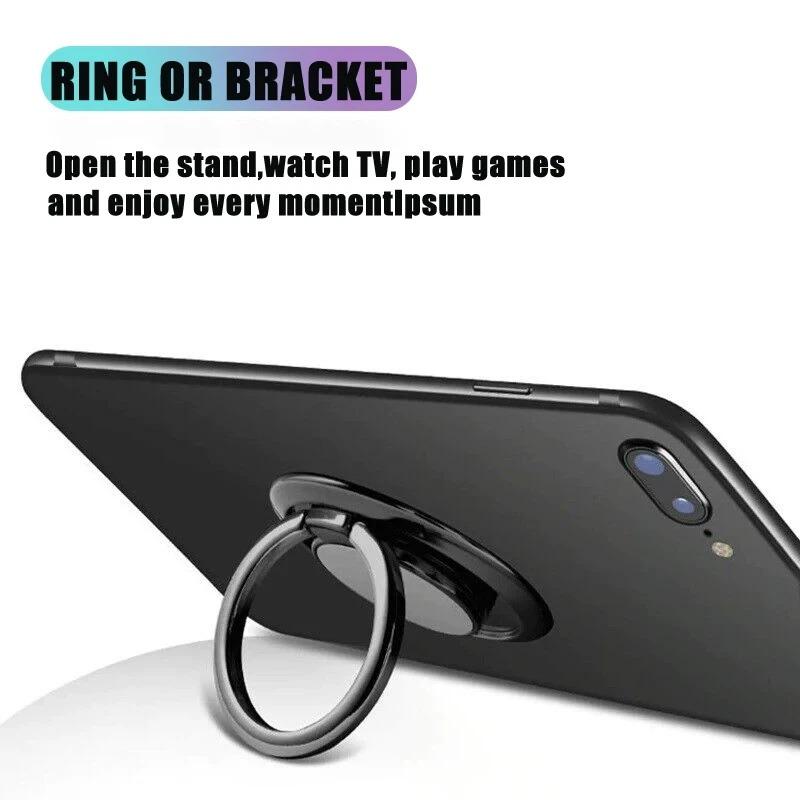Finger Ring Holder Stand Grip Tok 360 Degrees Rotating Suitable For Phone Magnetic Car Phone Holder Portable Foldable Pop Socket