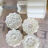 75g Cute Lotus Shape Plastic Dessert Molds Dessert Mold DIY Baking Accessories Kitchen Gadget for Mid-Autumn Festival