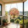 Acrylic Jigsaw Puzzle Suncatcher, Tree of Life/Flowers Stained Glass Style Window Hanging Decor, DIY Sun Catcher Kit for Home, Garden