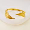 Exquisite Stainless Steel Geometric Hollow Cuff Bracelets for Women Vintage Gold Color Flower Bracelets Wedding Party Jewelry