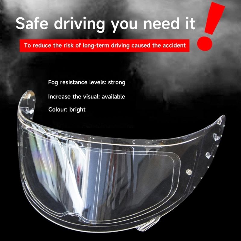 Universal Motorcycles Helmet Shield Anti Fog Film,Clear Visor Lens Insert Fog Resistant Waterproof Stickers Shield