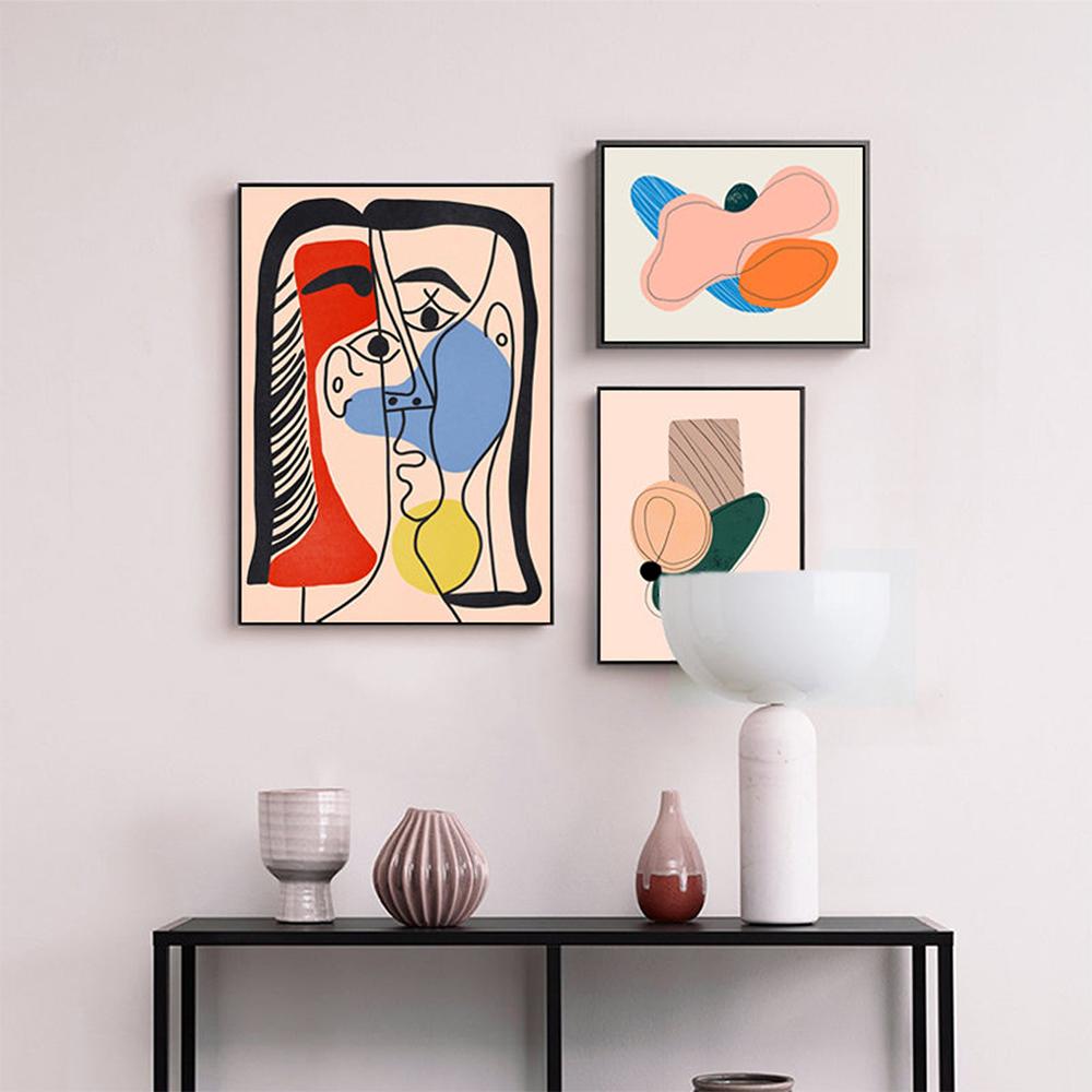 

Известный художник середины века, абстрактный минималистский настенный художественный плакат, эскиз линии