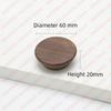 NAIERDI Solid Wood Cabinet Handles Modern Single Hole Wooden Pulls Octagon Round Knobs for Kitchen Cupboard Wardrobe Hardware