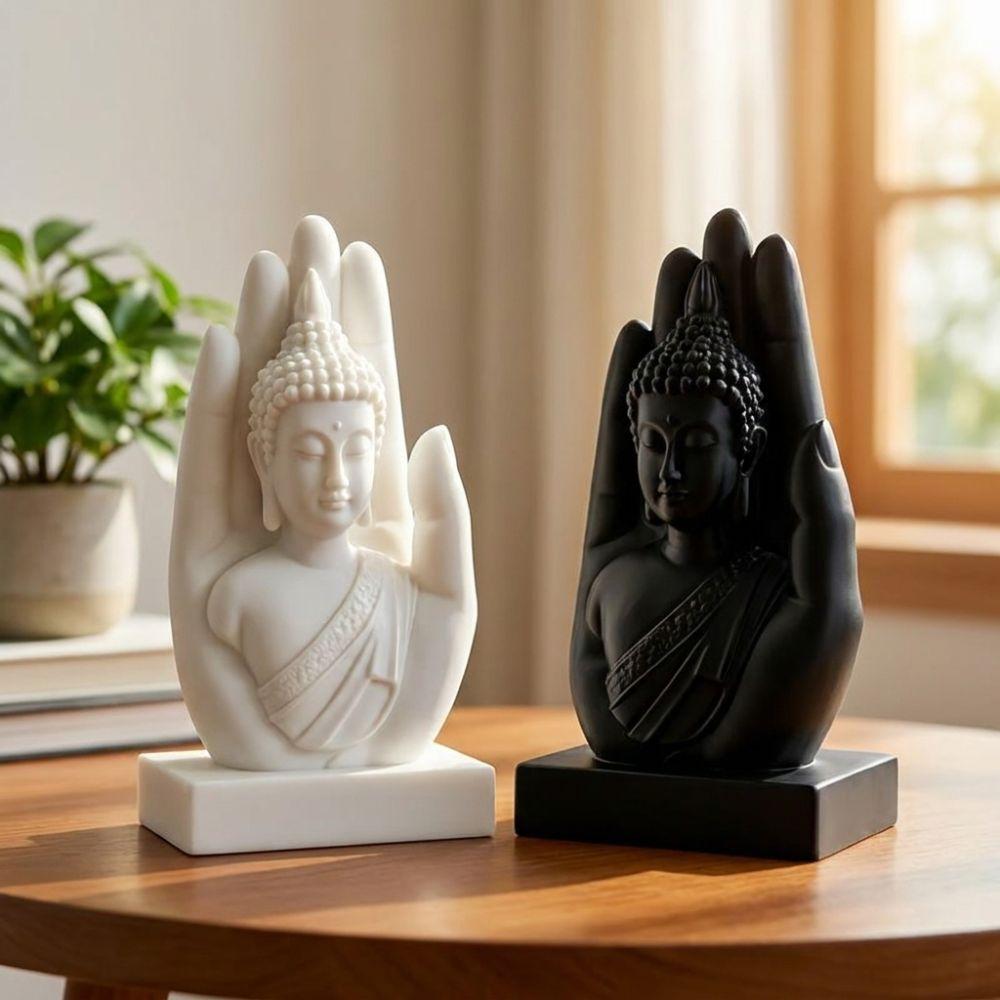 Drukowanie 3D Statua Buddy na Dłoni Ręczne Rzeźby Buddy Statua Buddy w Dłoni Salon