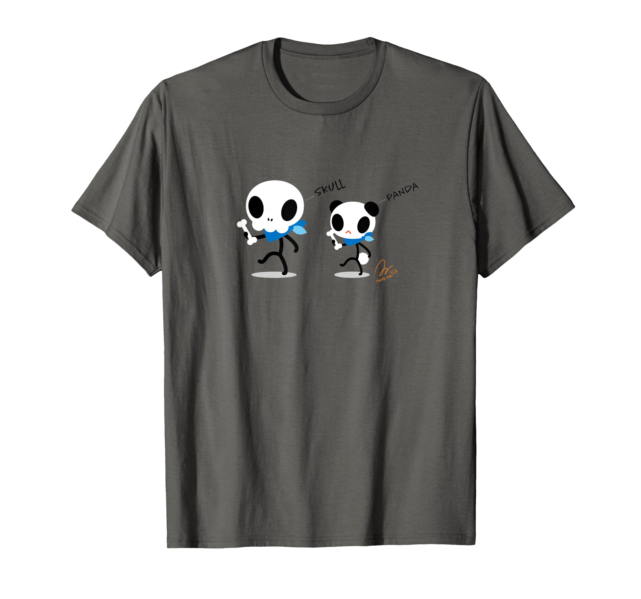 

Stick Panda and Stick Skull T-Shirt